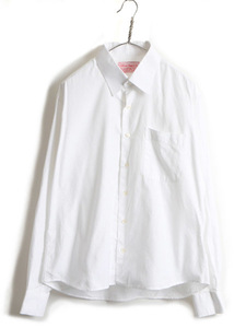 ピスポーク ■ William Cheng & Son オックスフォード 長袖 シャツ ( メンズ L 程) 古着 白 ホワイト ポケット付き オックスフォードシャツ