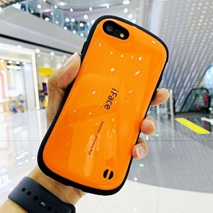 新品 iFace iPhone 7/8/2020Se ケース 耐衝撃/オレンジ【Z11】