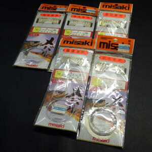 Misaki メバル 昼夜兼用 10号 ハリス1.5号 幹糸2号 合計5枚セット (12n0804) ※クリックポスト20