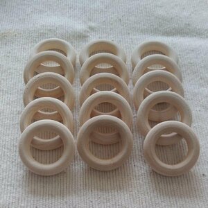 natural wood beads ( ring C:15 piece )