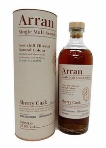 アラン シェリーカスク 箱 冊子付 700ml 55.8% アイランズ ARRAN 2021年正規品 カスクストレングス