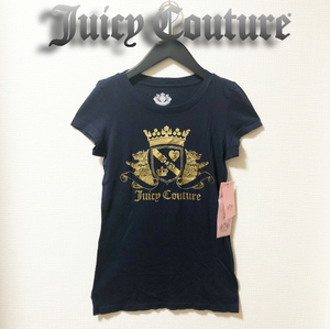 * new goods regular goods * Juicy Couture JUICY COUTURE Logo T-shirt NAVY navy blue 