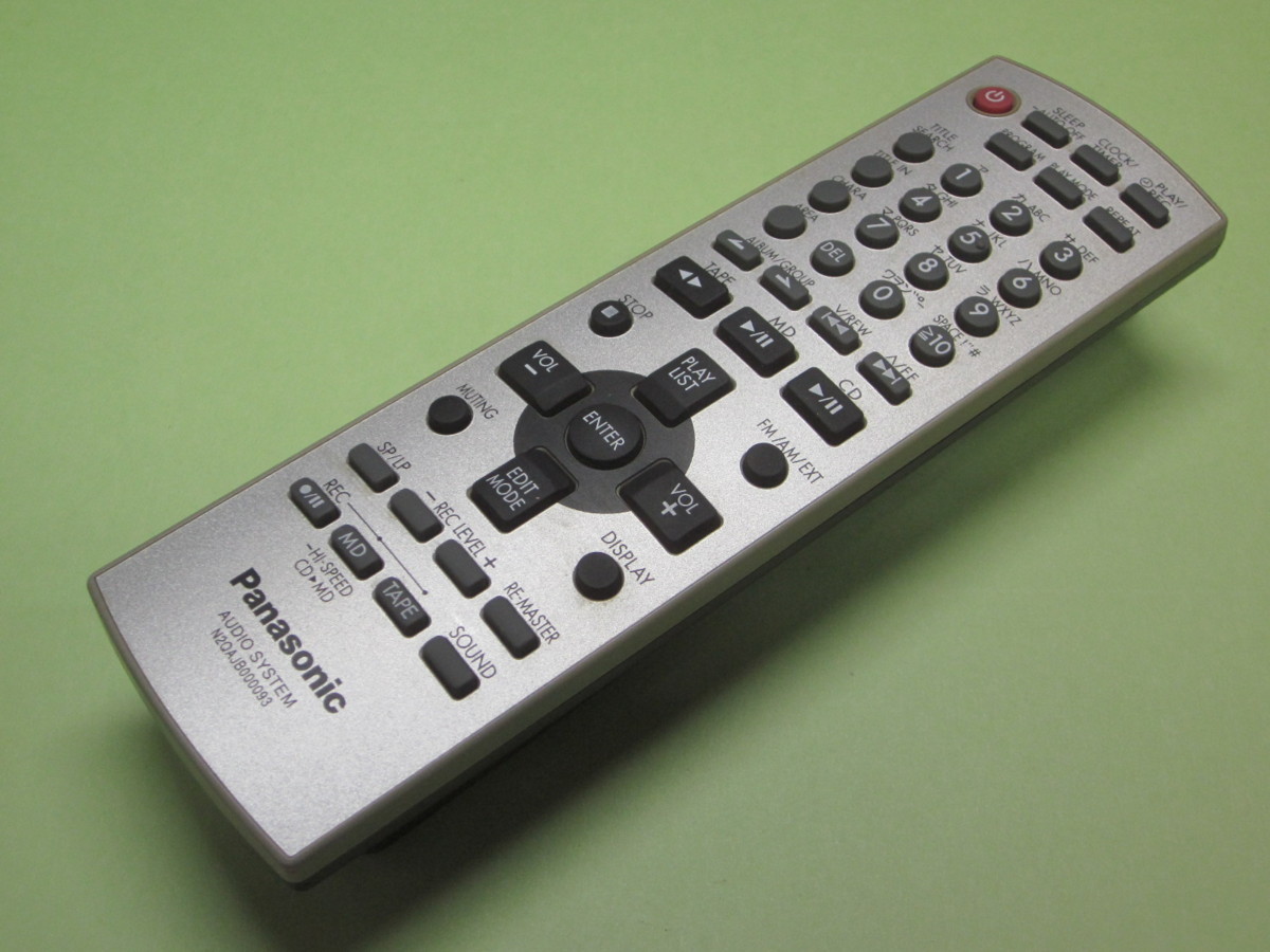 人気の 【動作良好】美品 パナソニック リモコン付 SA-PM300MD