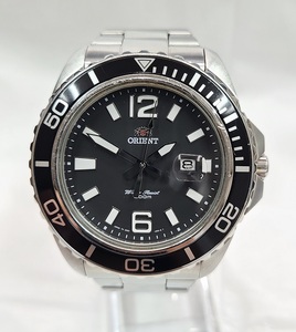 Orient Orient Divers смотрит 200 м дата UNE3-C0-B Мужское кварцевое запястье, чтобы смотреть подлинное дыхание SS, подвижные