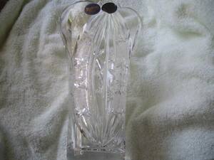 ケニッヒ　クリスタルガラス　フラワーベース　花瓶　ドイツ製　ハンドカット