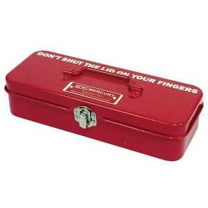 H2-7 キーストーン MEBUMTBY マーキュリー ブリキ ミニツールボックス 赤 レッド レトロ 工具箱 ペンケース 救急箱