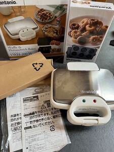 ビタントニオ Vitantonio ホットサンドメーカー ワッフル ドーナツ プレート付き WWH-200-W