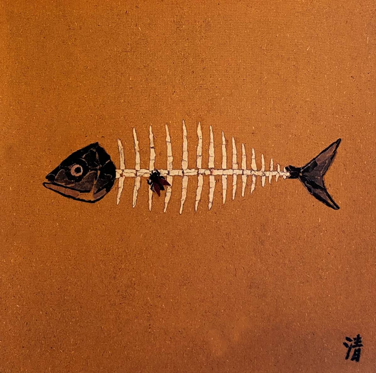 Kiyoshi Yamashita, Moscas sobre una espina de pescado, Libro de arte raro, Viene con un nuevo marco de alta calidad., En buena condición, envío gratis, Obra de arte, Cuadro, otros