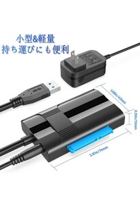  SATA USB変換アダプター [USB3.0ポート×3＋SATAポート] 