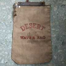 50s60s ヴィンテージ Water Bag ウオーターバッグ　ビッグサイズ ５６cmx３５cm_画像1