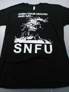 SNFU Tシャツ open your mouth and say... 黒L / black flag gang green verbal abuse Rich Kids on LSD d.r.i.