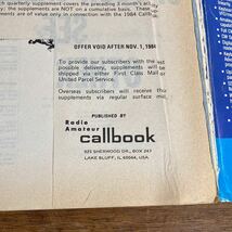 希少 1984年 callbook アマチュア無線 アメリカ国外版 62nd Anniversary Edition Foreign Listings outside of the U.S.A. コールブック 本_画像8