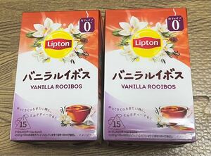 紅茶　リプトン　バニラルイボスティー 15袋×2箱