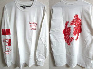 NINJA BOYZ - PARK Long Sleeve Tee 長袖 Tシャツ 限定Tシャツ ニンジャボーイズ/忍者/I HATE SMOKE RECORDS/Tokyo Punk Hardcore Fastcore