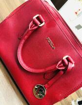 ★FURLA フルラ ハンドバック ワインレッド★_画像1