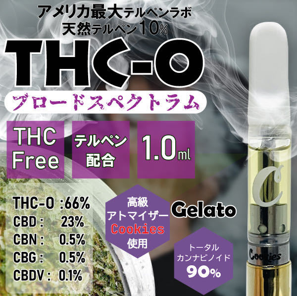 1.0ml CBD ガラスアトマイザー カートリッジ 本 テルペン