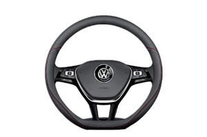 VW ゴルフ7/7.5/8 ステアリングカバー/パンチングレザー type2【AutoStyle】新品/GOLF7/GOLF7.5/GOLF8/