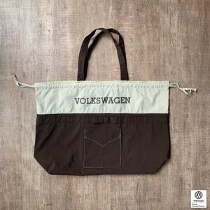 VW ポケッタブル・エコバッグ/ブラウン ワーゲンバス【core OBJ】新品/CO-KVW-3953BR/限定品/