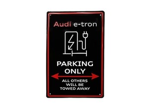 AUDI US純正 e-tron PARKING ONLY SIGN (パーキングオンリーサイン)【GENUINE PARTS】新品/