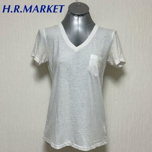 H.R.MARKET Vネック Tシャツ カットソー 薄手