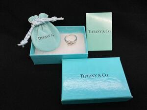 【A3713】Tiffany&Co. ティファニー リボンモチーフ リング　指輪　アクセサリー　シルバー　silver 925 箱・保存袋付 12号 US6.5