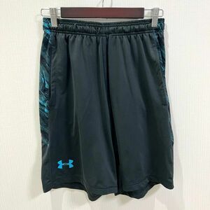 吸水速乾 UNDER ARMOUR アンダーアーマー メンズ ハーフ パンツ ブラック 黒色 ブルー SM S 相当 機能素材 スポーツ トレーニング ジャージ