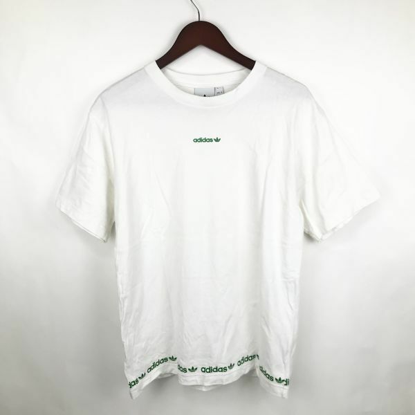 大きいサイズ adidas originals アディダス オリジナルス メンズ 半袖 Tシャツ カットソー 白色 ロゴ トレフォイル O Lサイズ スポーツ
