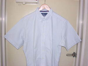 ラルフローレン Ralph Lauren CLASSIC FIT 半袖B.Dシャツ LL ストライプ クラシックフィット ボタンダウンシャツ