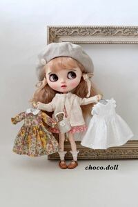 【 choco.doll】Blythe outfit ブライスアウトフィット ドール服　ハンドメイド　ネオブライス