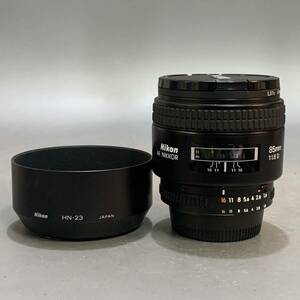 藺05）Nikon ニコン 中望遠レンズ AF Nikkor 85mm F1.8D 一眼レフ カメラ フィルター レンズフード