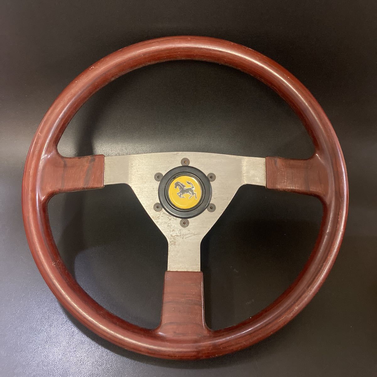 70%OFFアウトレット ITARY ウッドステアリングホイール Φ35cm en