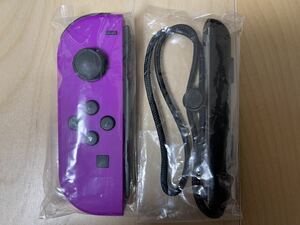 Nintendo 任天堂 純正 Nintendo Switch ニンテンドースイッチ用 Joy-Con (L) ネオンパープル Joy-Conストラップ 通常版 ブラック 新品同様