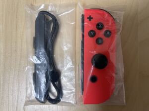 Nintendo 任天堂 純正 Nintendo Switch ニンテンドースイッチ用 Joy-Con (R) ネオンレッド Joy-Conストラップ 通常版 ブラック 新品