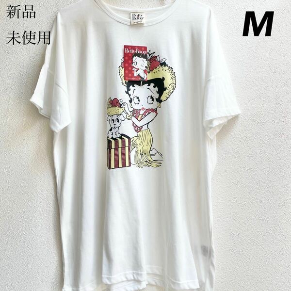 《SALE！》【M】betty boop ゆったり　半袖　Tシャツ　チュニック ワンピース　レディース●アメカジ　ベティブープ