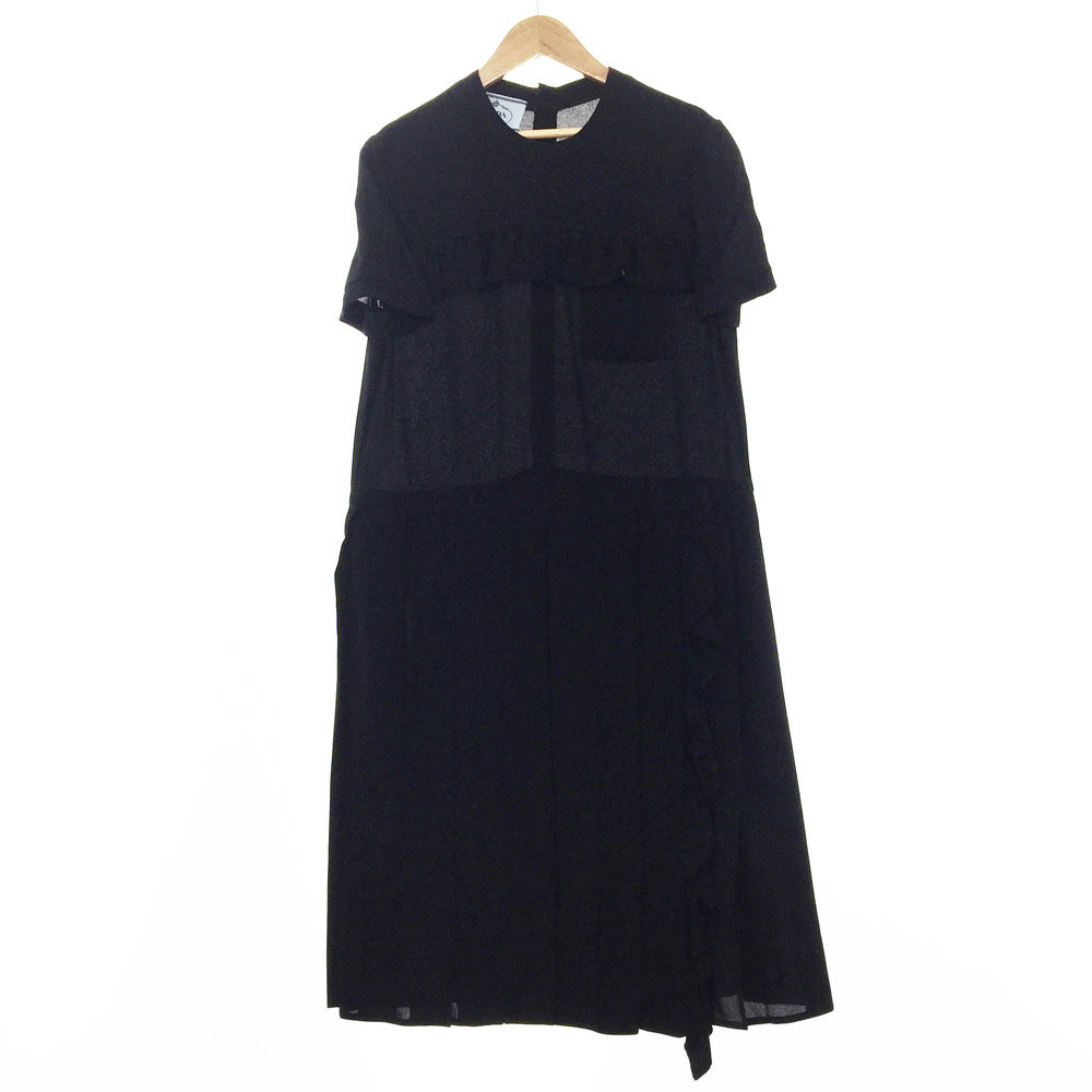ドレス 最高級 PRADA 開襟シャツワンピース XLサイズ ZYQir
