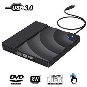CHQ1986#外部 DVD ドライブ高速 USB 3.0 CD DVD ドライブノートパソコンデスクトップポータブルスリム CD DVD +