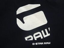 新品▼ ジースターロウ G-STAR RAW▼ クルーネック オーガニック 半袖 デカロゴGRAW バックプリント カットソー EUR(S)BLK_画像4