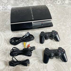 k 送料無料☆ PS3 CECHH00 40GB FW:4.88 SONY プレステ3 初期型 本体 コントローラ ×2 DUALSHOCK プレイステーション PlayStation