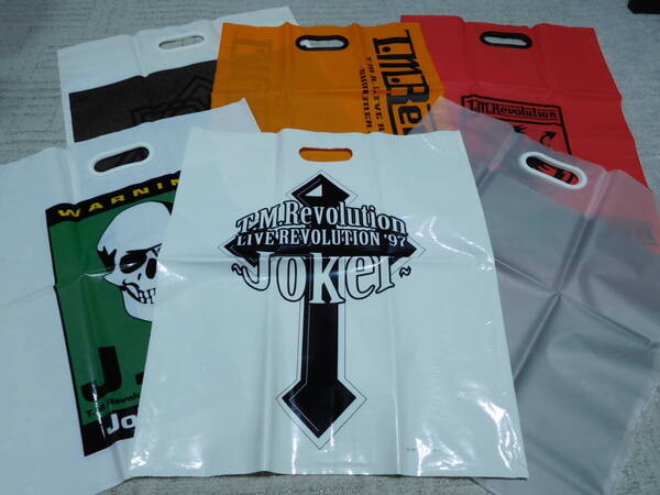 T.M.Revolution 西川貴教 1997年~2001年 ツアーグッズ バッグ 袋 6点セット 貴重 レア