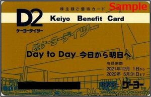 ◆05-01◆ケーヨーデイツー 株主優待カード (10％割引) 1枚B◆