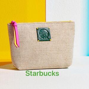 スターバックス スタバ オンラインストア 限定 ステーショナリー ポーチ サマー 夏 カラフル ネオンカラー 海外 オンライン