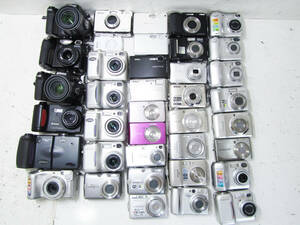 〔J669〕 ジャンク Nikon ニコン デジタル カメラ（COOLPIX A100/P3VR/P4VR/L32/5700/5600/S600/S01 など）まとめ売り 40台 同梱不可 