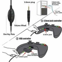 ゲーミング ヘッドセット ヘッドホン ヘッドフォン マイク付き ゲーム用 高音質 有線 Xbox one PC ps4に対応_画像5