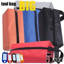 RER 道具袋 ツールバッグ 5個セット 道具入れ 工具バッグ 工具袋 オックスフォード ツールポーチ (5色セット A_画像2