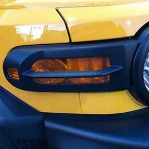 【FJクルーザー】フォグライトカバー4個セット トヨタ 2007～2014年式用 フロント リア ランプカバー カスタマイズ 外装 取り付けが簡単