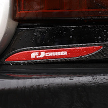 【FJクルーザー】フロントバンパーステッカー2Pセット リアバンパー トヨタ 2006～2021年式用 外装 アクセサリー 反射ステッカー 全2色_画像2