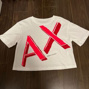新品未使用 ARMANI アルマーニエクスチェンジ 半袖Tシャツ Tシャツ 蛍光色 蛍光ピンク ピンク ホワイト