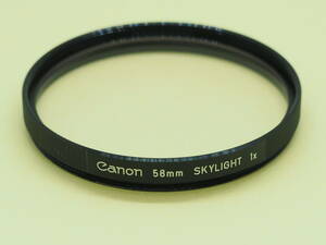 [ 58mm ] Canon SKYLIGHT 1x フィルター C-S58-214