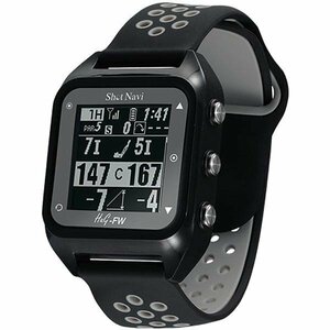 送料無料　ショットナビ　腕時計型GPSゴルフナビ　HuG-FW　ブラック　新品　shotnavi