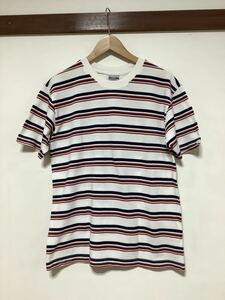 す965 Columbia コロンビア ボーダーTシャツ 半袖Tシャツ M GRT ホワイト